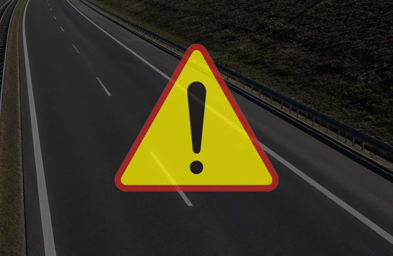 Utrudnienia na autostradzie A4 - samochód uderzył w bariery energochłonne pod Rzeszowem