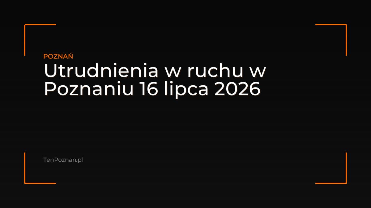 Utrudnienia w ruchu w Poznaniu