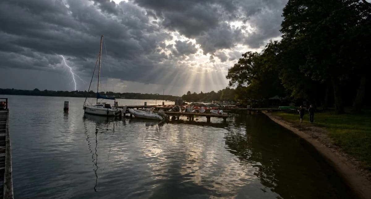 Uwaga na burze nad powiatem mrągowskim. IMGW wydał ostrzeżenie