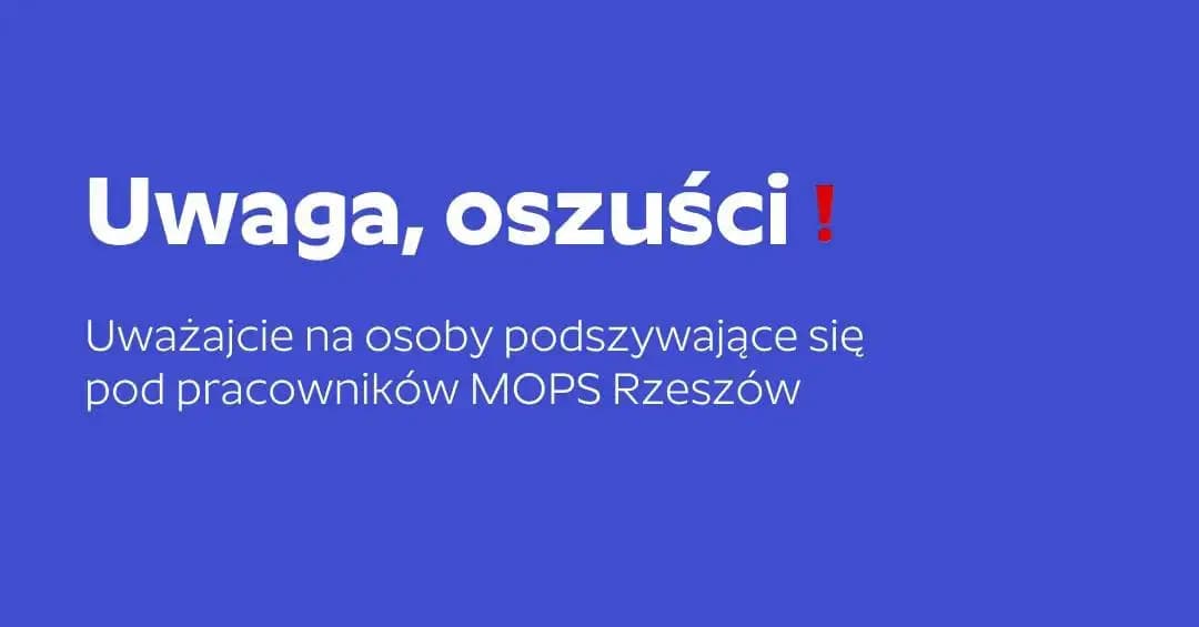 Uwaga! Pojawili się fałszywi pracownicy pomocy społecznej