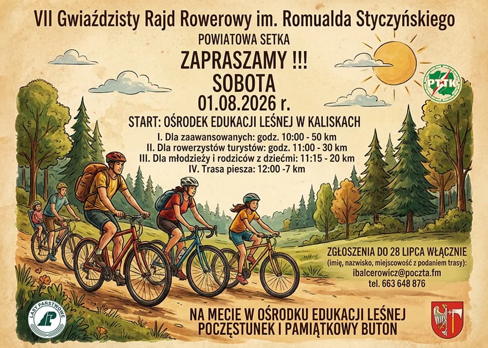 VII Gwiaździsty Rajd Rowerowy. Trwają zapisy na „Powiatową Setkę”