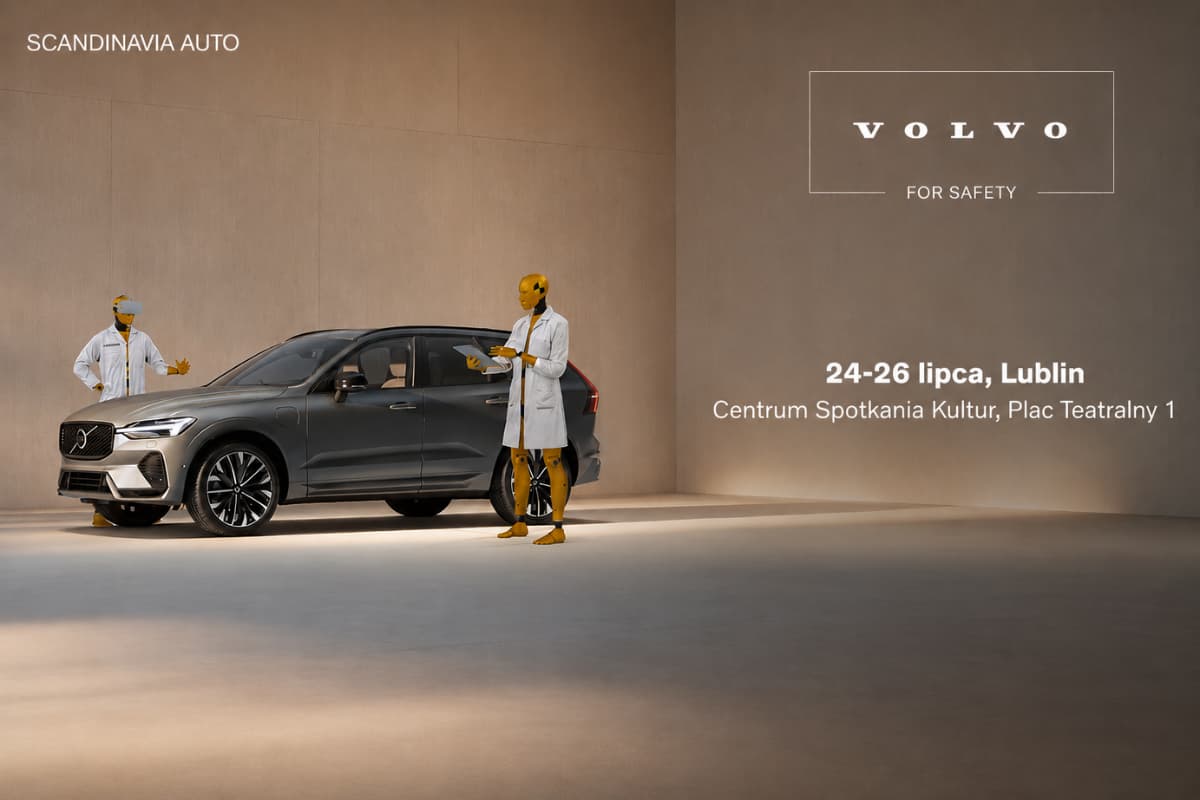 Volvo For Safety w Lublinie. Interaktywne miasteczko bezpieczeństwa na Placu Teatralnym przy Centrum Spotkania Kultur
