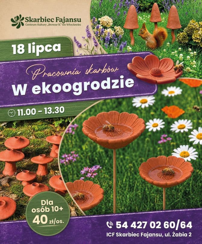 „W ekoogrodzie” - warsztaty w Skarbcu Fajansu