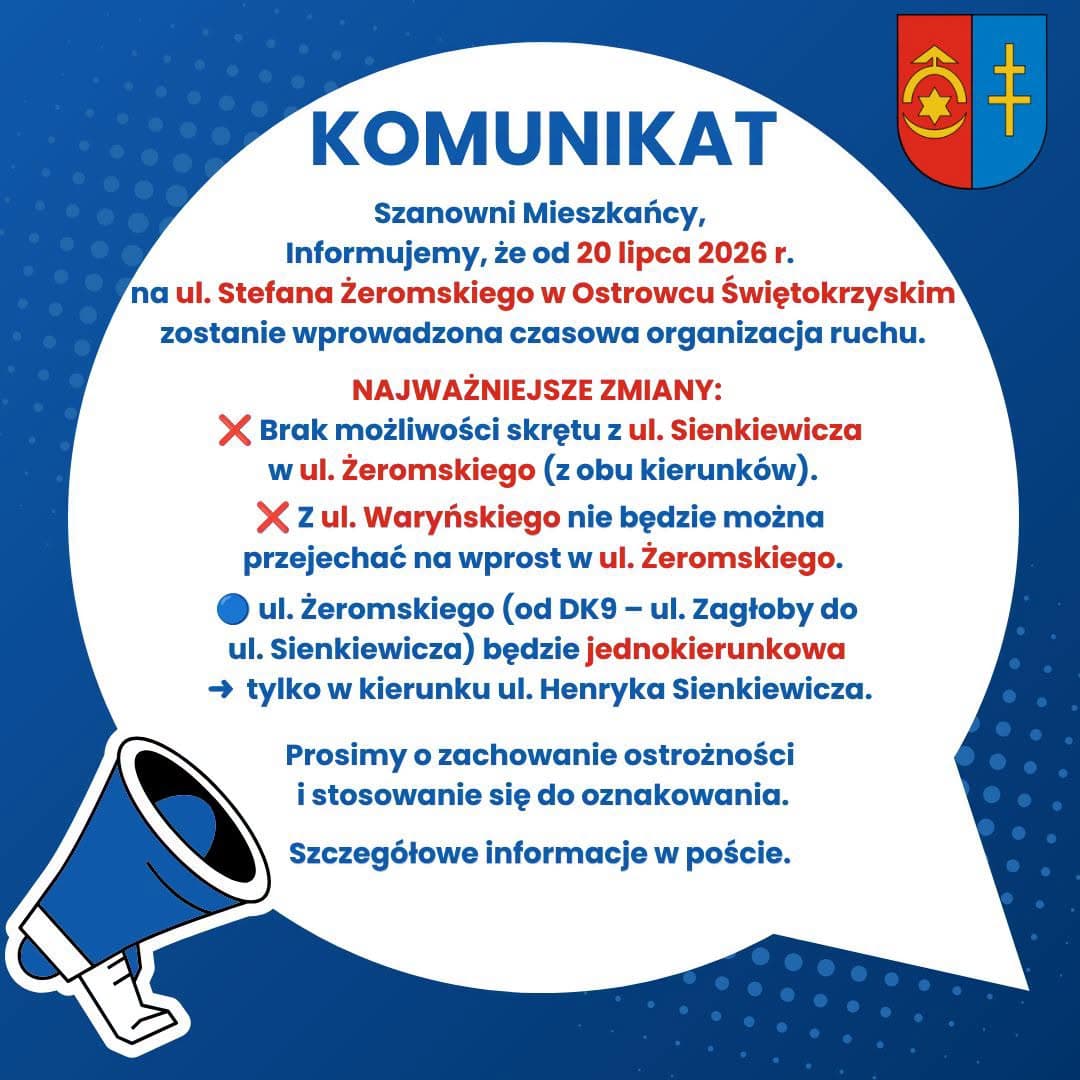 W poniedziałek rusza remont ulicy Żeromskiego. Będą objazdy i utrudnienia