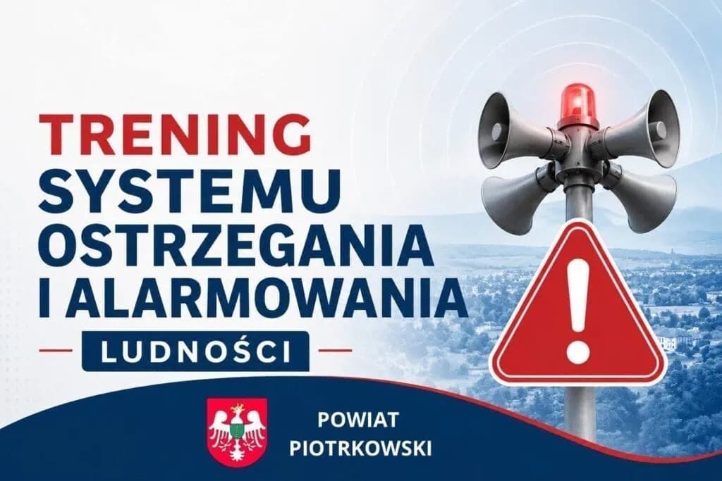 W poniedziałek zawyją syreny w powiecie piotrkowskim – to tylko test!
