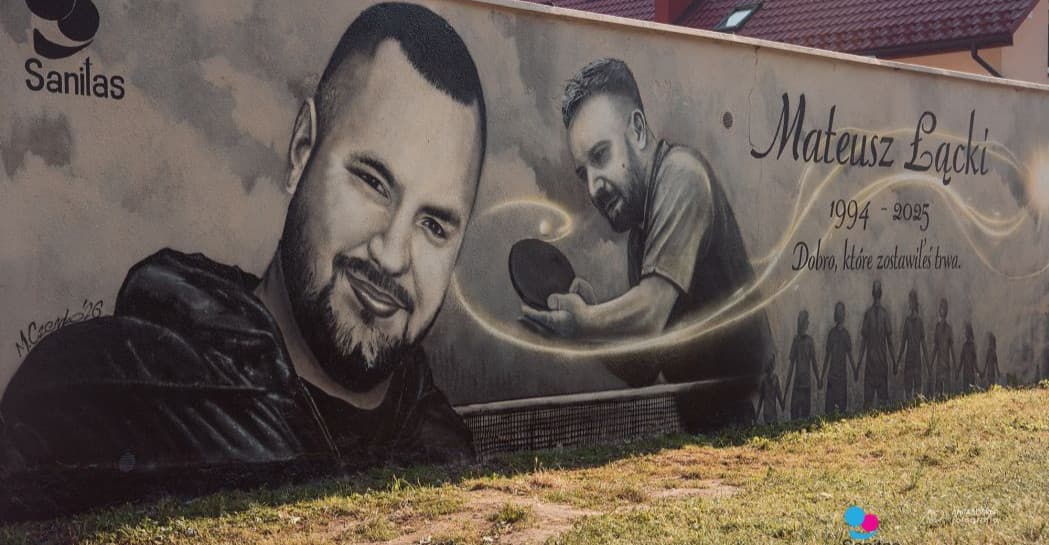 W Sanoku powstał mural pamięci Mateusza Łąckiego