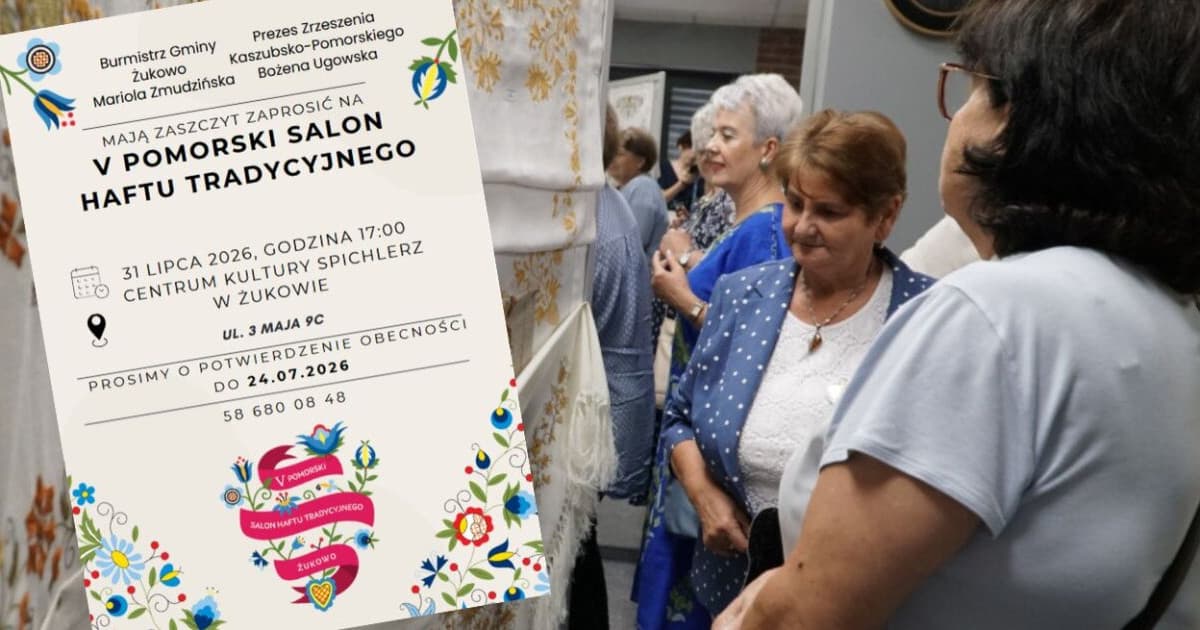 W Żukowie odbędzie się V Salonu Haftu Tradycyjnego