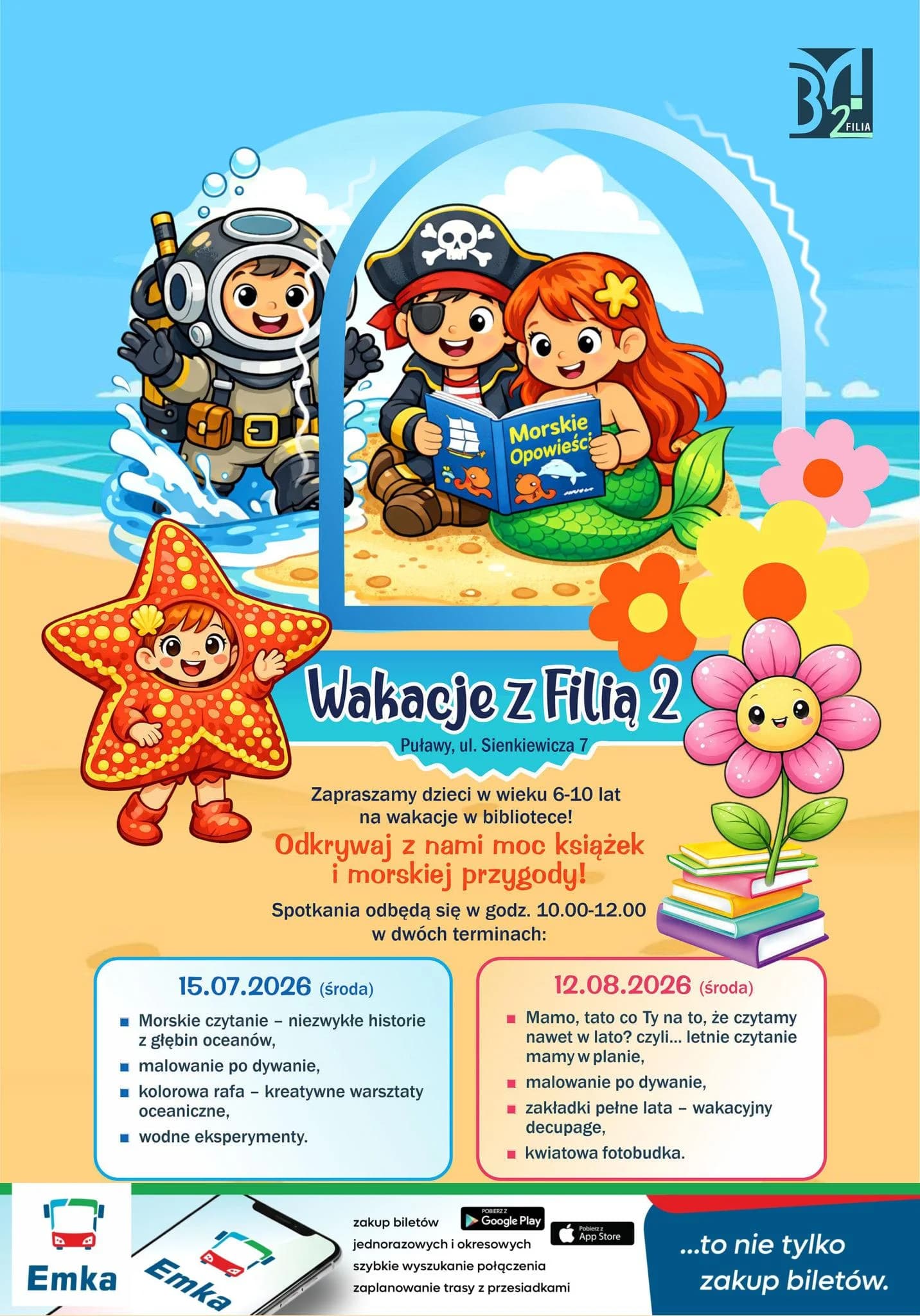 Wakacyjne warsztaty w filii nr 2 puławskiej Biblioteki Miejskiej