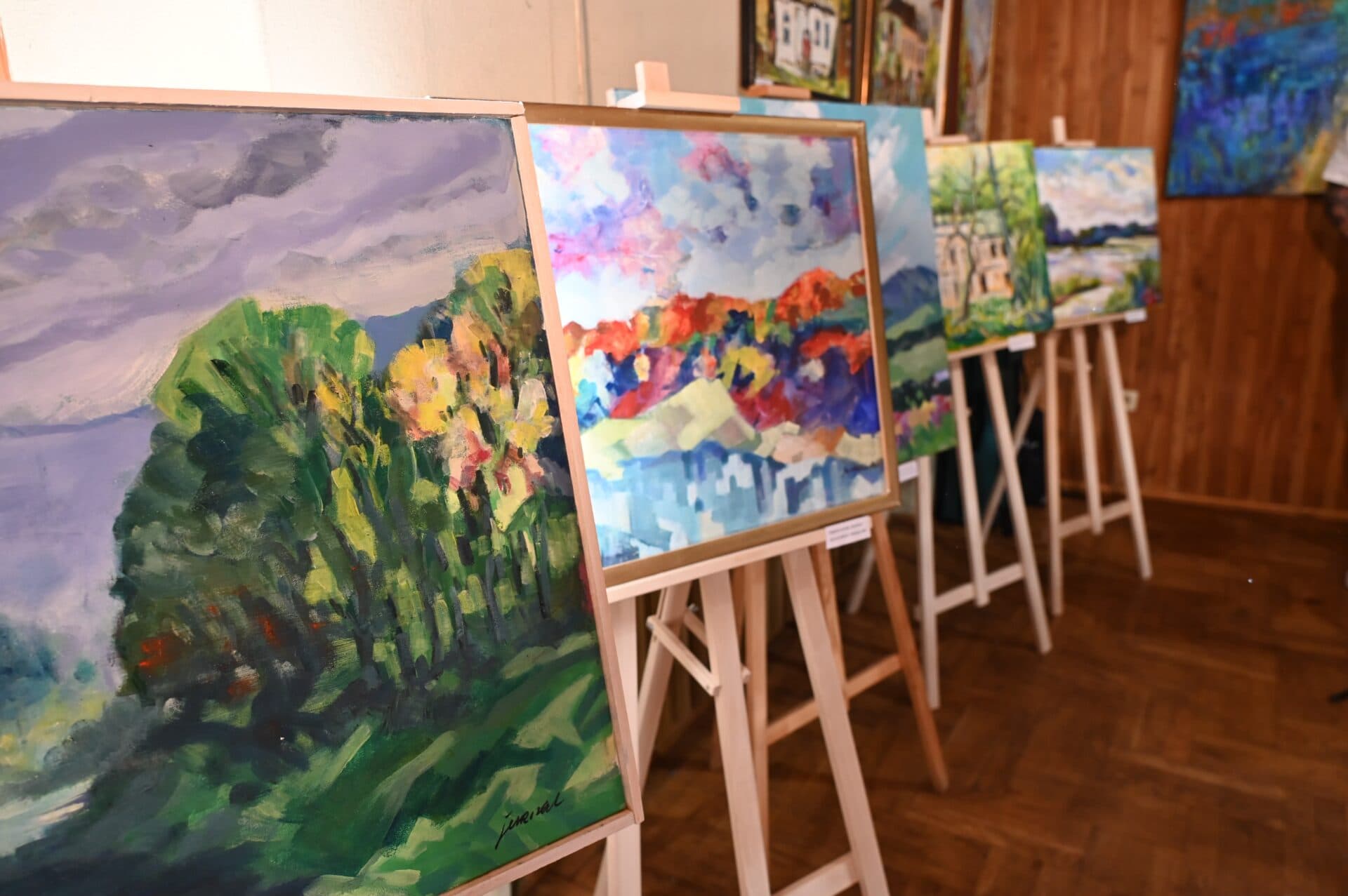 Wernisaż prac pleneru malarskiego w Dworku Zegadłowicza