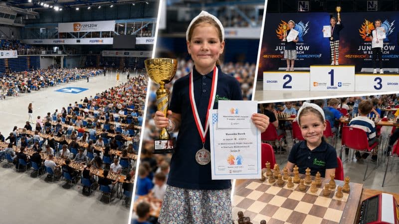 Weronika Rusek została wicemistrzynią Polski do lat 8