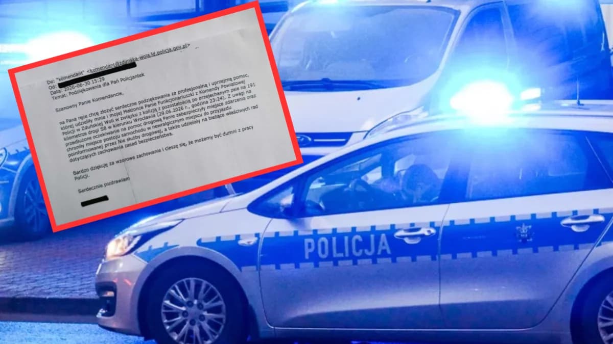 WiadomościNocna kolizja na S8. Podziękowania otrzymały policjantki ze Zduńskiej Woli