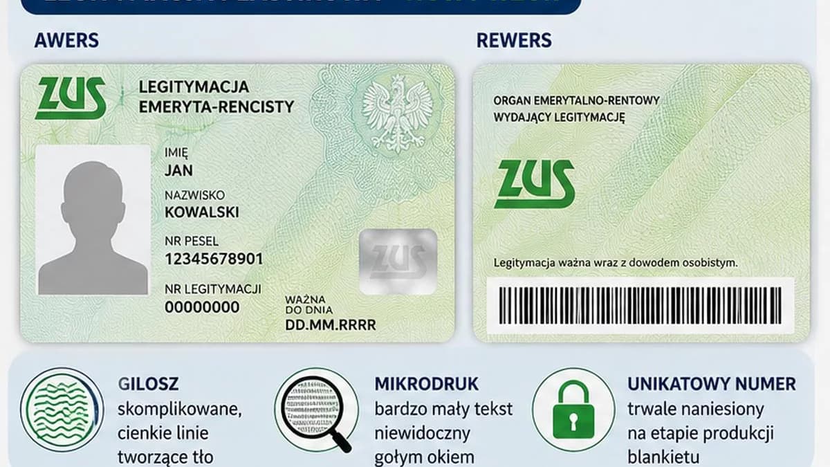 WiadomościZUS wprowadza nowe legitymacje emeryta i rencisty