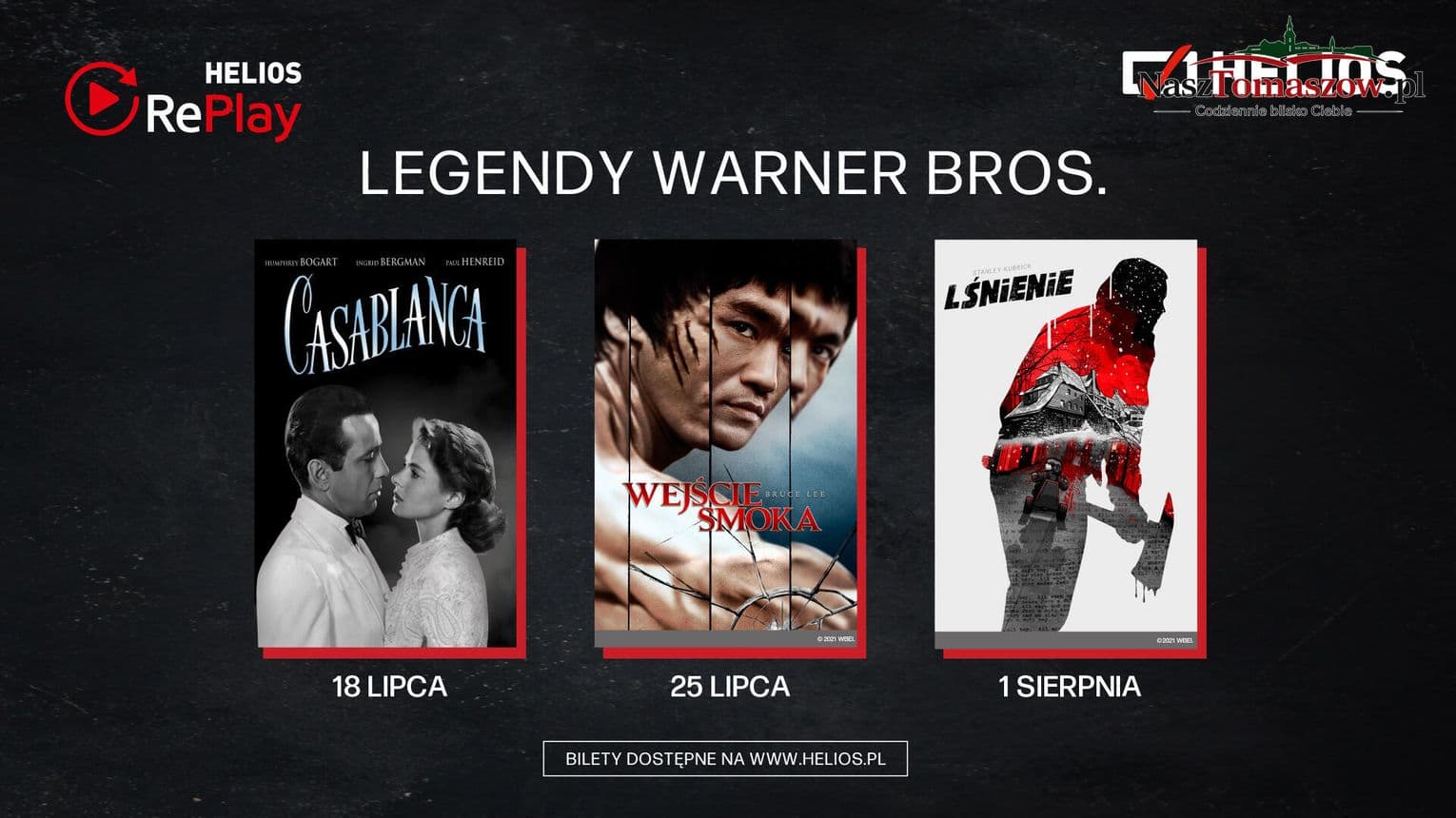 Wielkie kino wraca na duży ekran. Helios RePlay przypomina filmy, które stały się legendą