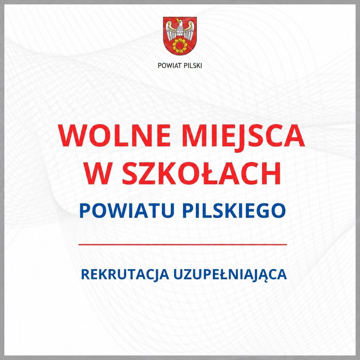 Wolne miejsca w szkołach Powiatu Pilskiego