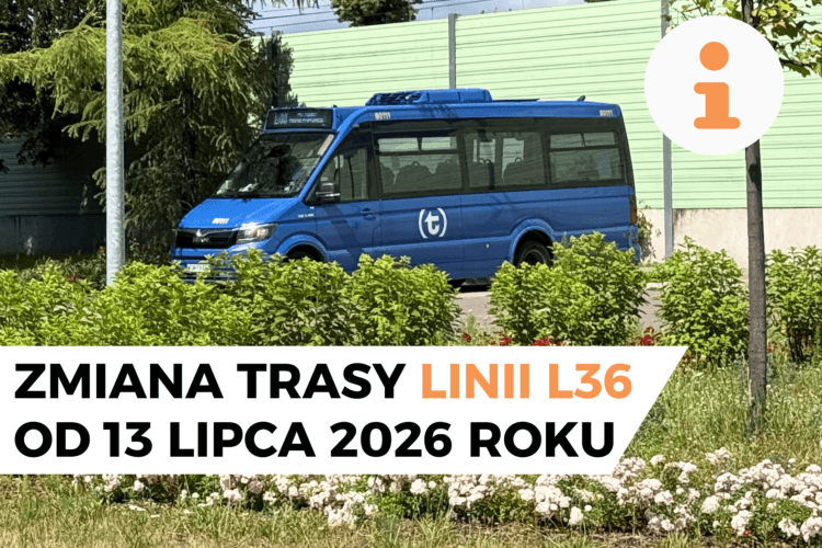 Wołomin – Zmiana trasy linii L36 od 13 lipca