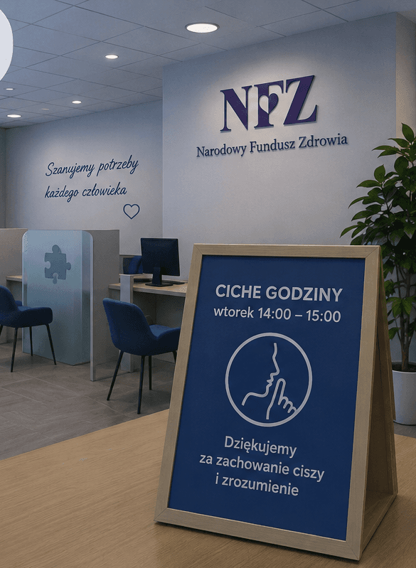 Wtorkowe „ciche godziny” w poznańskich Salach Obsługi Klientów Wielkopolskiego Oddziału NFZ