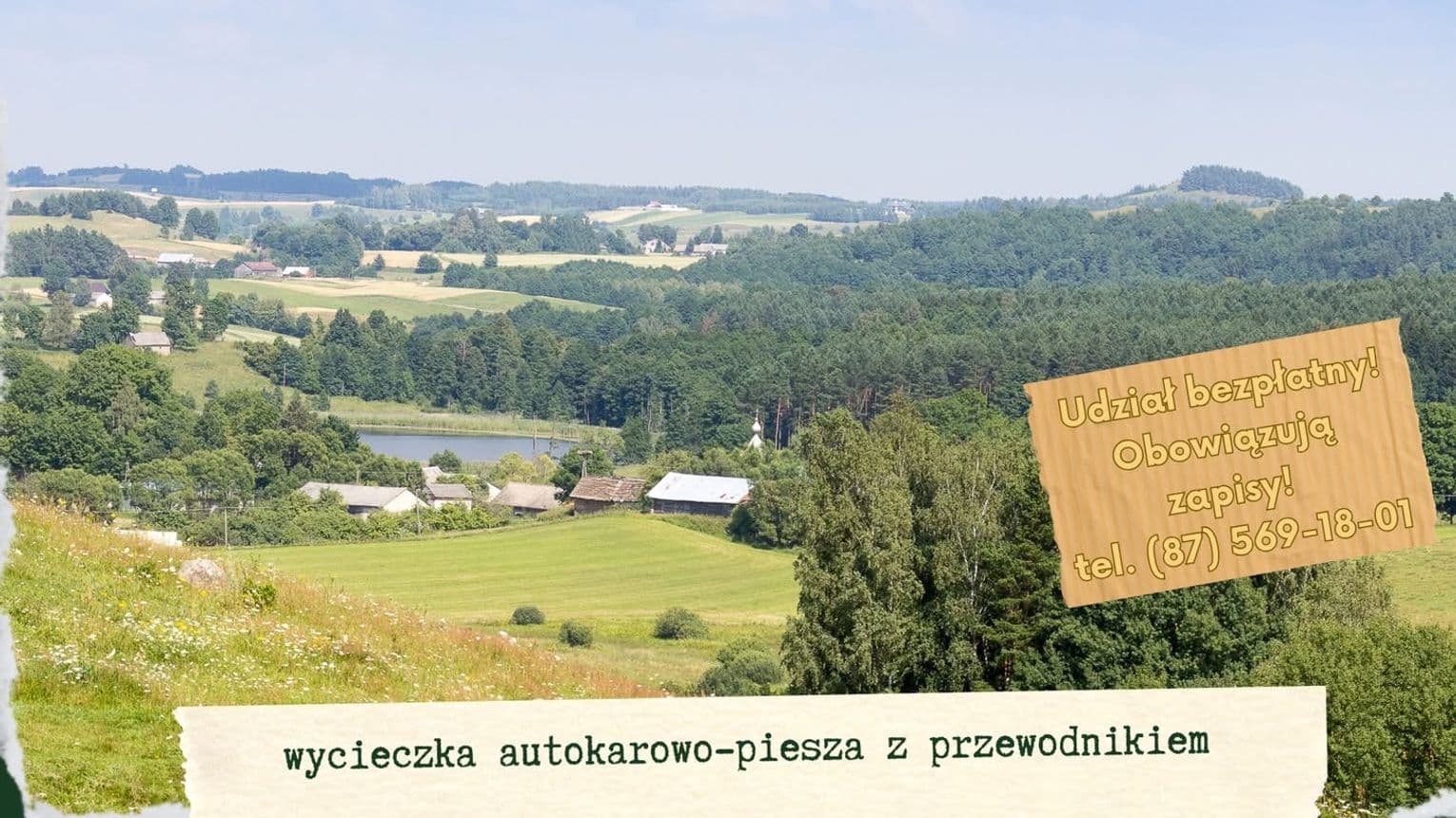 Wyjątkowa wycieczka przez Suwalski Park Krajobrazowy. Na uczestników czekają Hańcza i regionalne kartacze