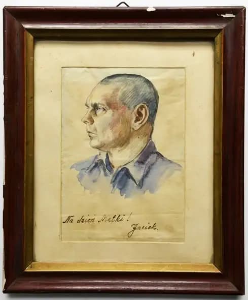 Wyjątkowy portret więźnia Auschwitz trafi do Muzeum w Kaliszu