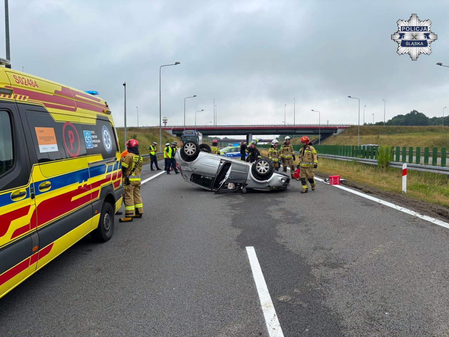 Wypadek na autostradzie A1. Pasy w kierunku Katowic zablokowane