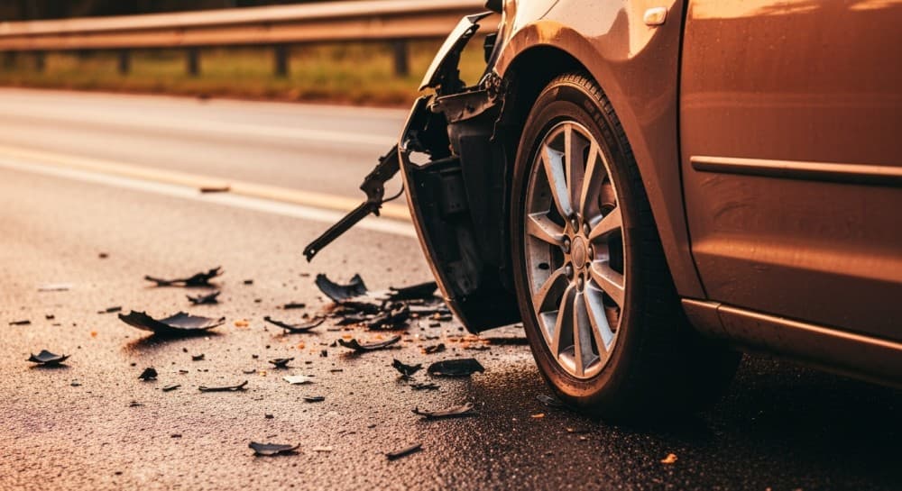 Wypadek na DK16: trzy osoby ranne w zderzeniu dwóch furgonów w Iławie