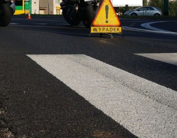 Wypadek z udziałem motocyklisty w Poznaniu