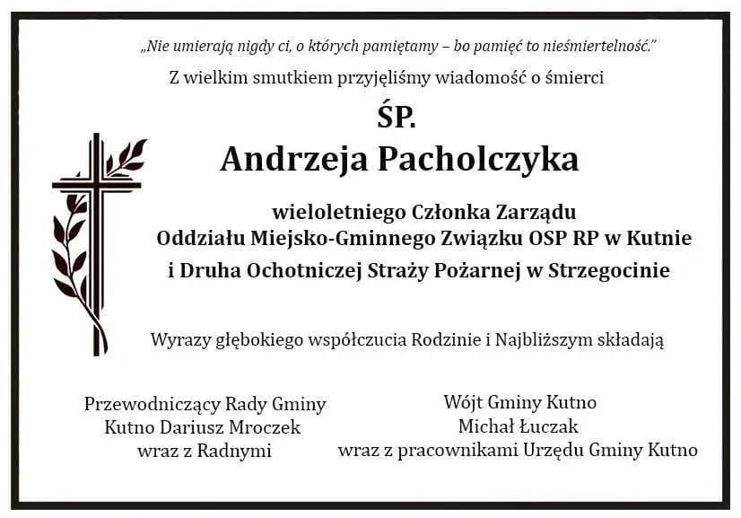 Wyrazy współczucia dla rodziny Andrzeja Pacholczyka