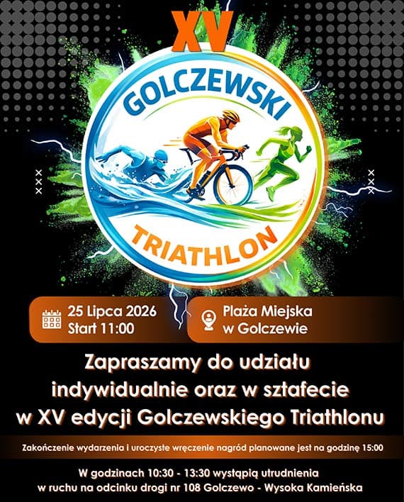 XV Golczewski Triathlon - już 25 lipca!