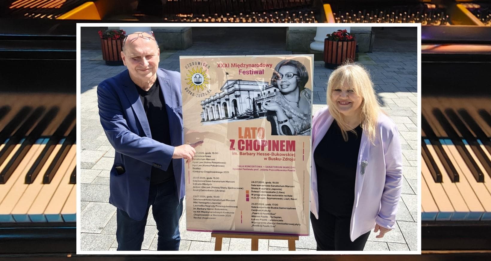 XXXI Międzynarodowy Festiwal „Lato z Chopinem”. Od 19 do 25 lipca Busko-Zdrój ponownie stanie się letnią stolicą muzyki fortepianowej