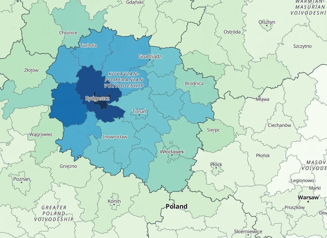 Z kim związani są w socialmediach Bydgoszczanie? Czyli w jakich kręgach się obracamy