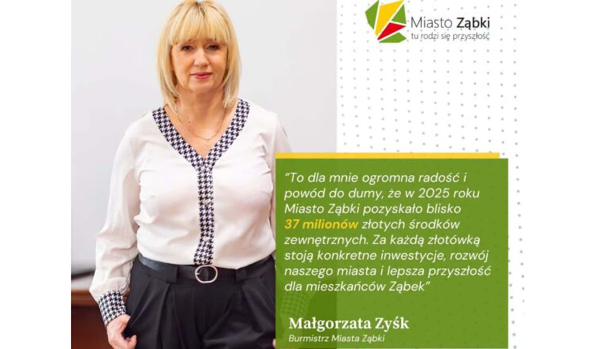 Ząbki – Miasto pozyskano niemal 37 milionów w 2025 roku