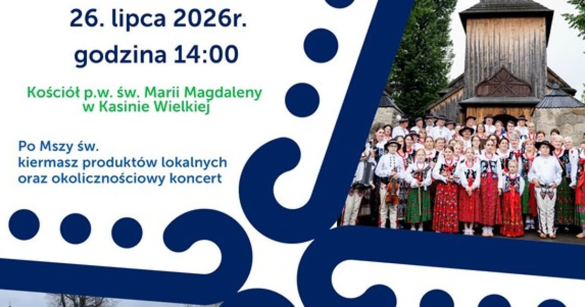 Zagórzańska Msza Święta i koncert w zabytkowym kościele. Tradycja znów połączy mieszkańców i turystów