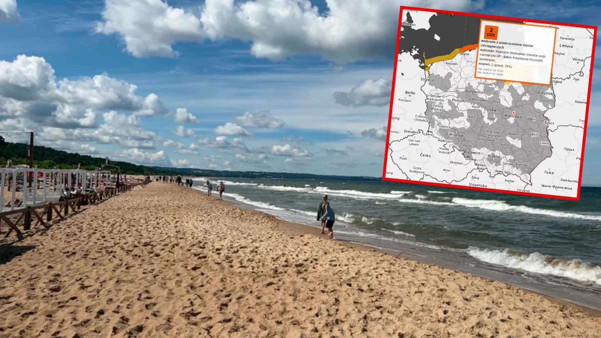 Zakaz kąpieli na Pomorzu. Ratownicy podjęli decyzję na 15 plażach