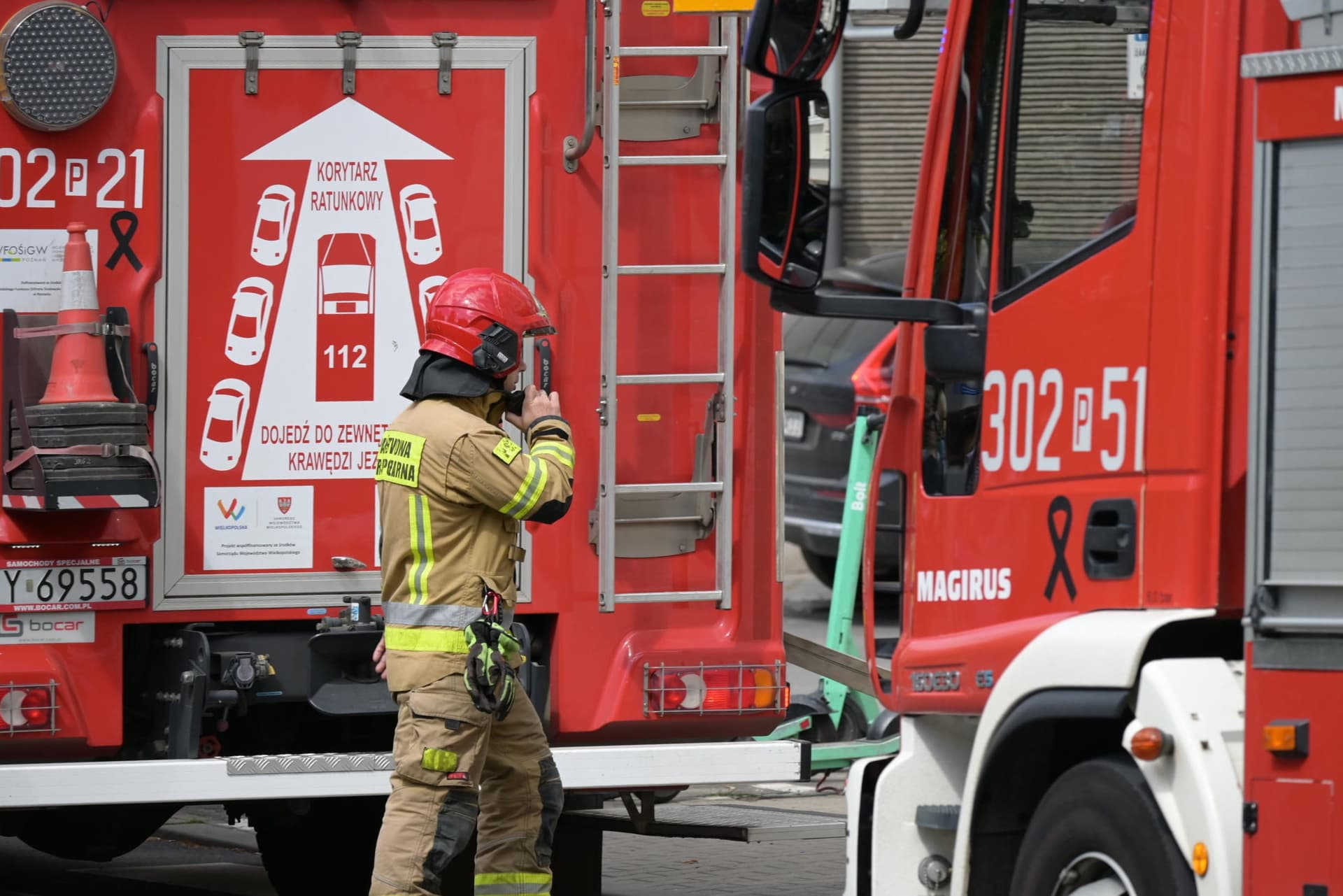 Zalane ulice i urząd miejski. Strażacy walczą ze skutkami ulewy