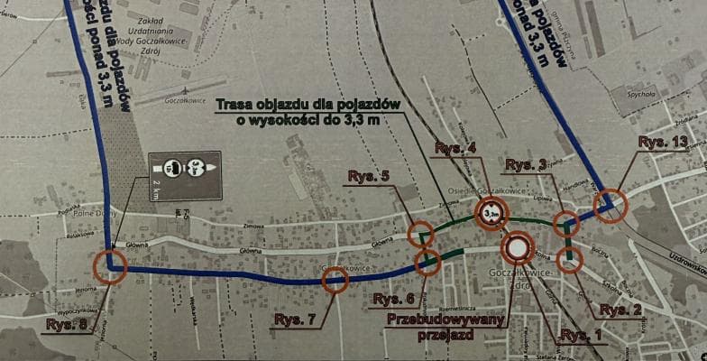 Zamknięcie dla ruchu kołowego przejazdu na ul. Szkolnej w Goczałkowicach-Zdroju