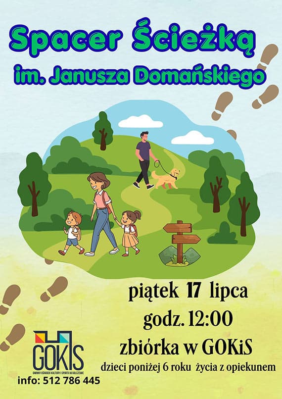 Zapraszamy na spacer Ścieżką Domańskiego!