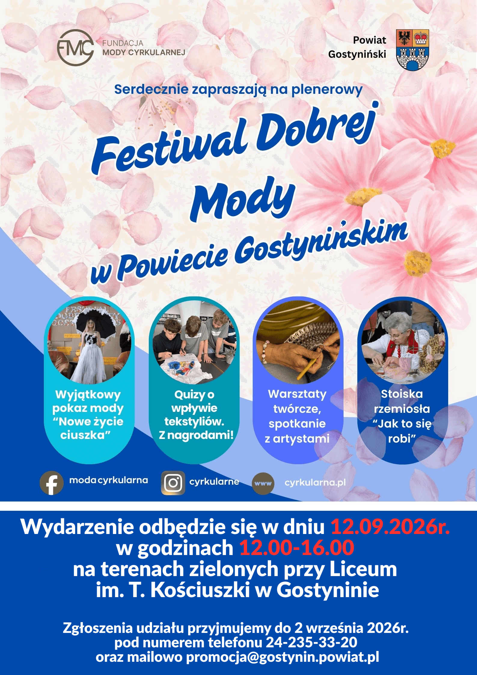 Zaproszenie na ✨ II Festiwal Dobrej Mody w Powiecie Gostynińskim ✨