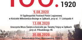 Zaproszenie na obchody 100. lecia Bitwy Warszawskiej w Ząbkach