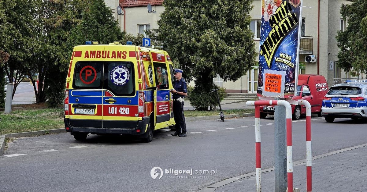 Zdarzenie drogowe z udziałem 13-latki która jechała hulajnogą