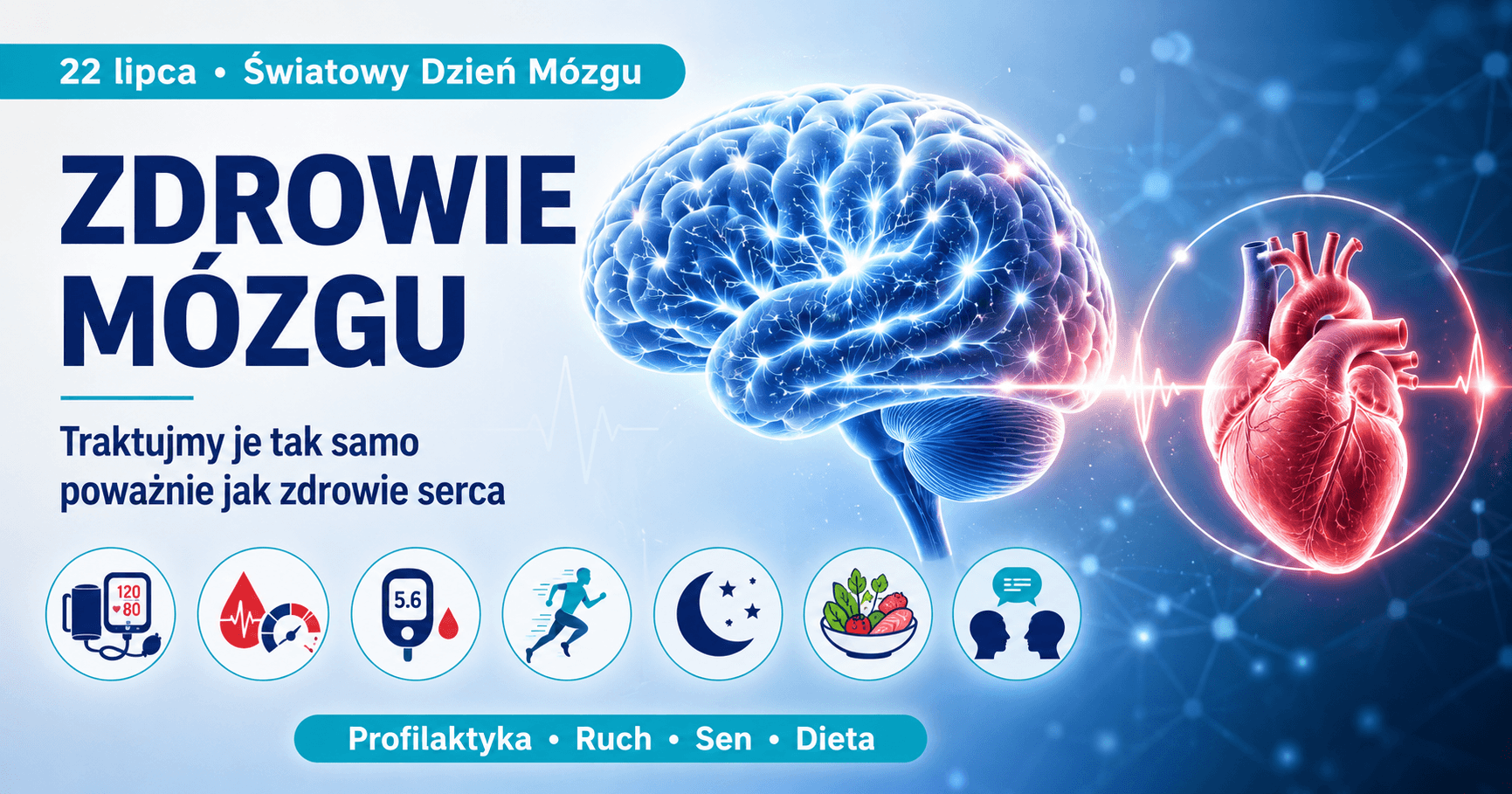 Zdrowie mózgu równie ważne jak zdrowie serca. Neurolog apeluje o profilaktykę
