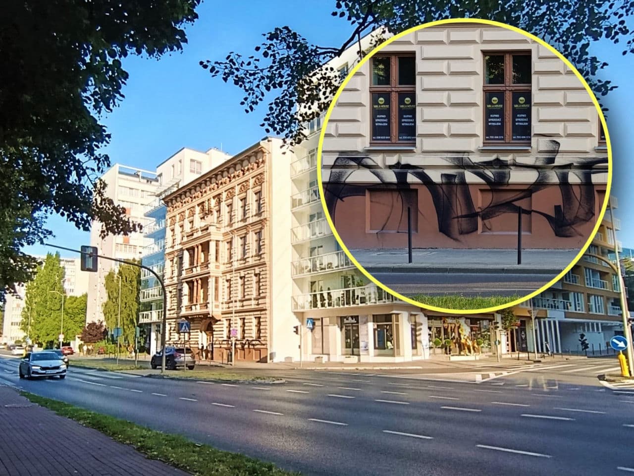 Zero szacunku dla zabytku. „Kanapka” oszpecona przez nieuchwytnego pseudografficiarza