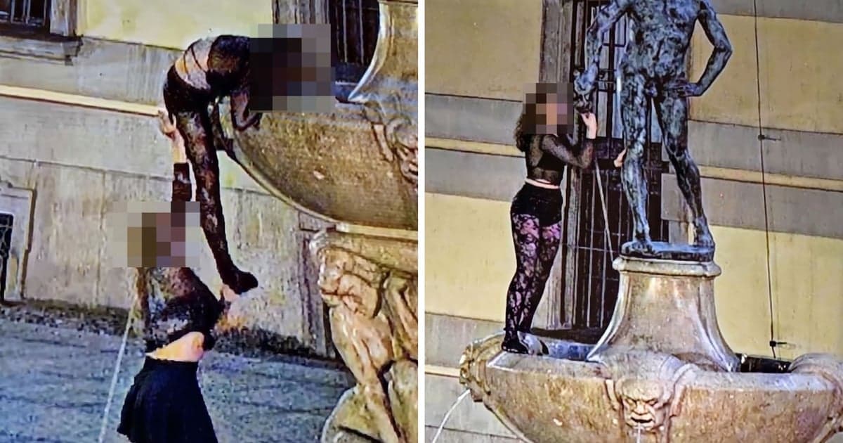 Złapane na gorącym uczynku, gdy kradły szermierzowi szpadę