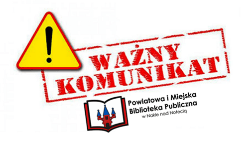 Zmiana funkcjonowania filii bibliotecznej w Potulicach w miesiącu lipcu