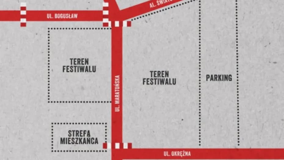 Zmiana organizacji ruchu w związku z Jarocin Festiwal