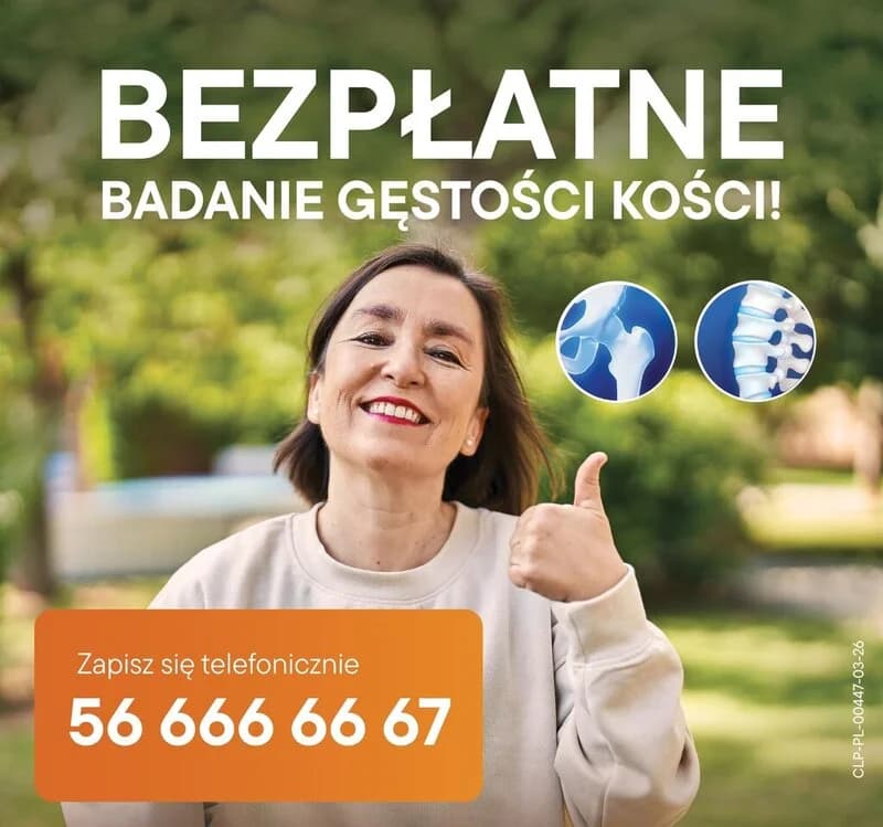 Żory: Bezpłatne badania osteoporozy w osteobus przy PU 15 na os. 700-lecia