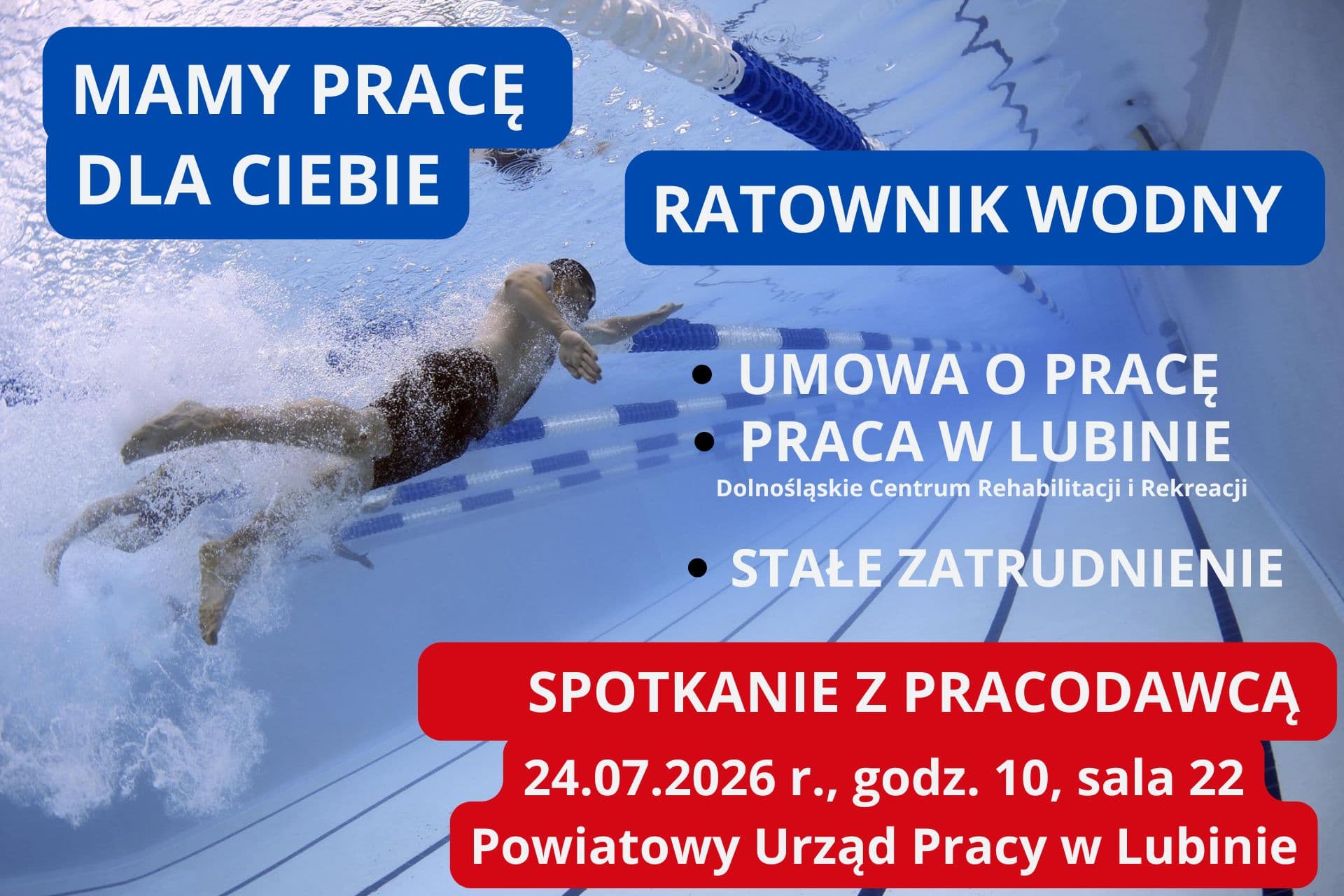 Zostań Ratownikiem Wodnym w lubińskim aquaparku