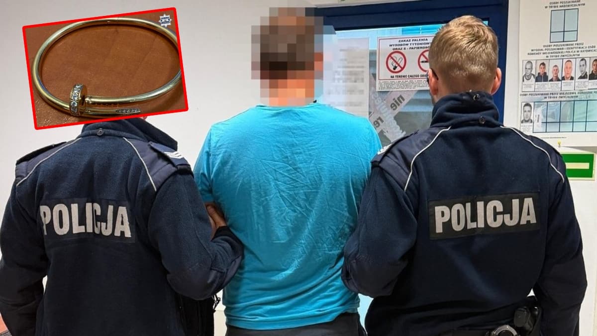 Zuchwała kradzież na lotnisku w Pyrzowicach. Ukradł bransoletkę wartą 100 000 złotych