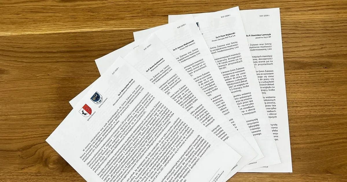 Żukowo walczy o postoje pociągów dalekobieżnych na linii 201