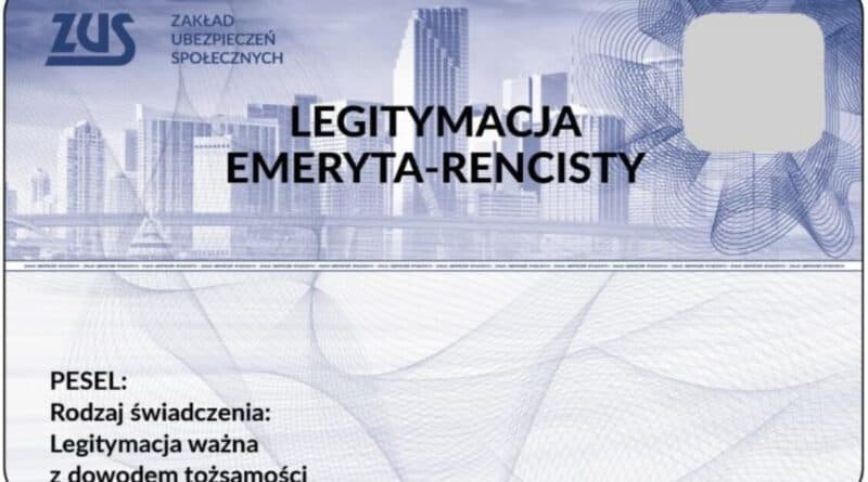 ZUS Nowa legitymacja emeryta-rencisty