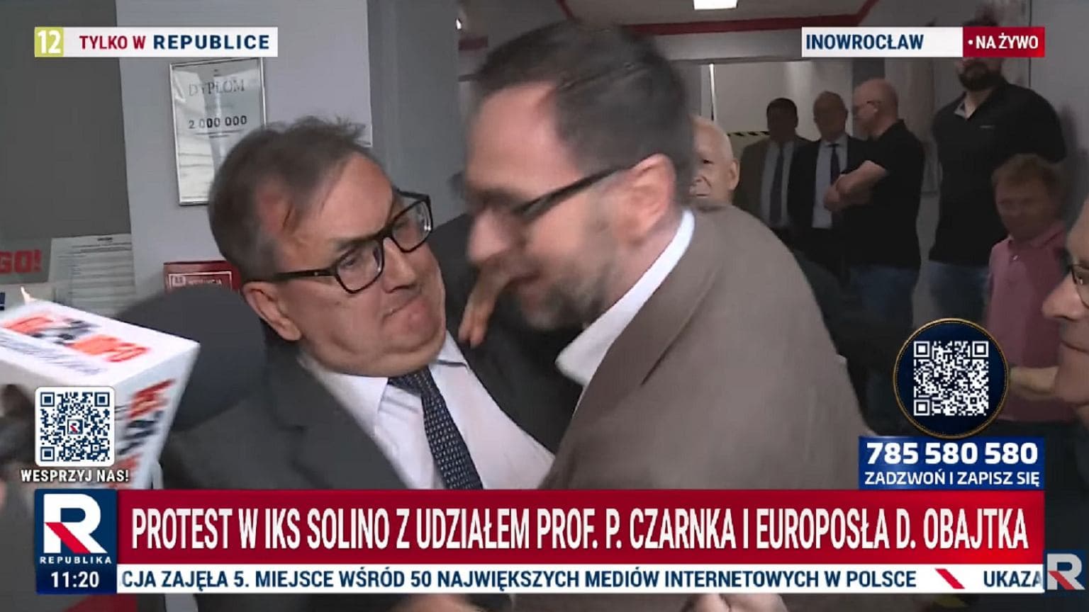 Obajtek przepychał się z prezesem IKS Solino. "Proszę się opamiętać!"