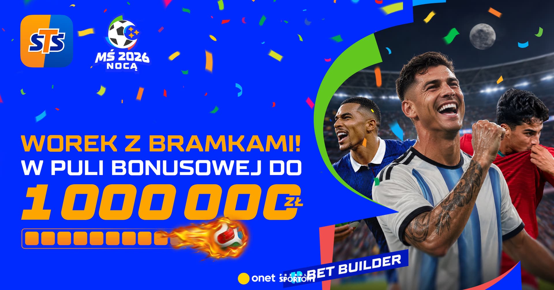 100 000 zł za każdego gola gwiazdy! W puli STS nawet 1 000 000 zł